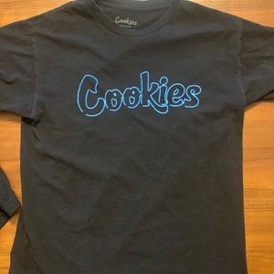 Cookies shirt black and blue size medium